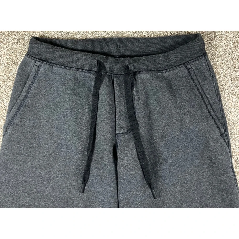 Lululemon Mens Hustle Pants Charcoal Gray Lounge Fleece Sweatpants Size Large